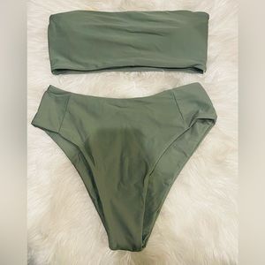 Two piece bandeau bikini
